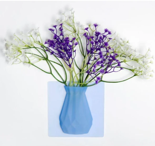 Title 5, Diamond-shaped seamless glass vase wall hanging...