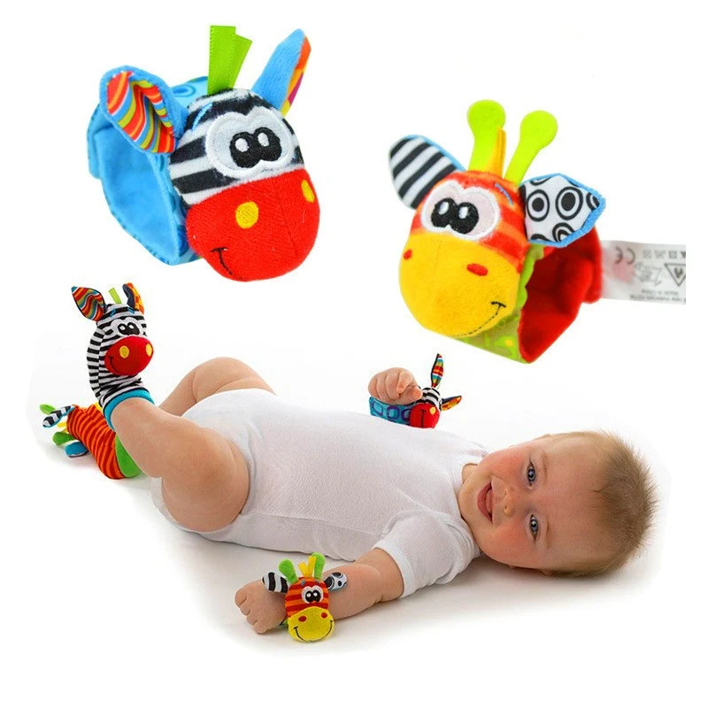 Baby Cartoon Bel Armband of Sokken Zachte speelgoed met belletje Stimuleert de zintuigen en bevordert plezier en de ontwikkeling van baby's — foto 9