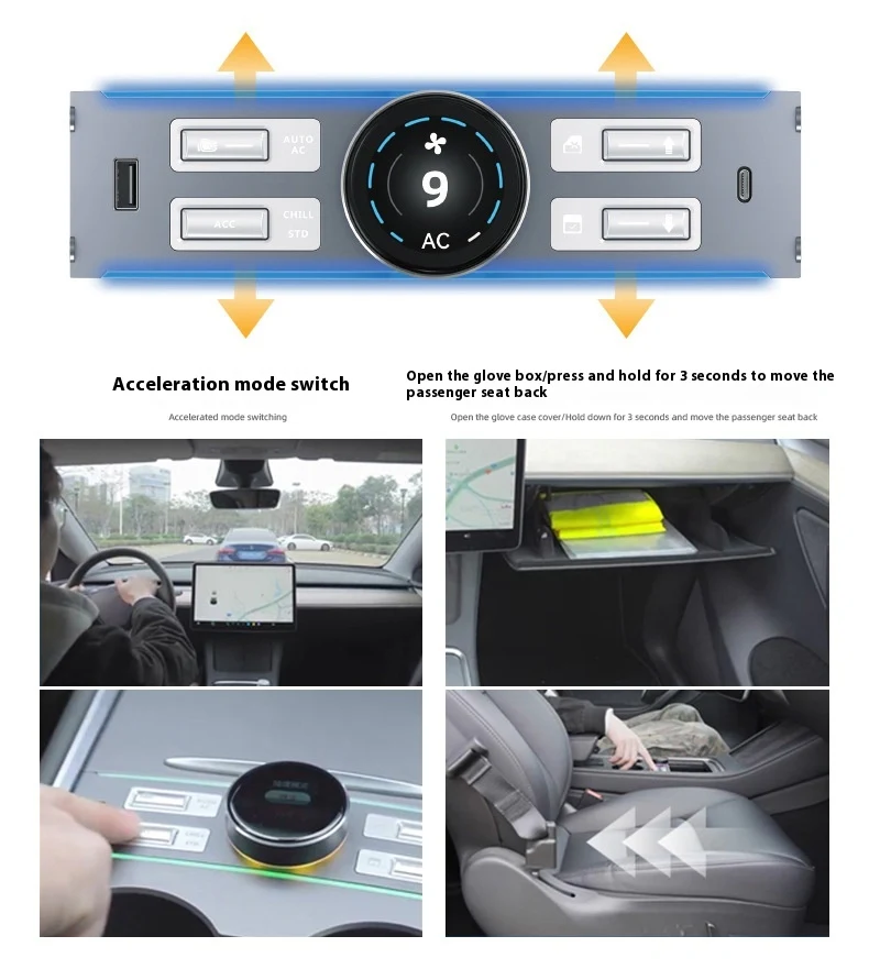 Title 6, Model3Y Car Modification Multifunctional LCD In...