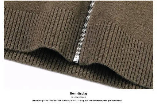 Title 13, Mens Autumn and Winter Stand Collar Thick Warm...