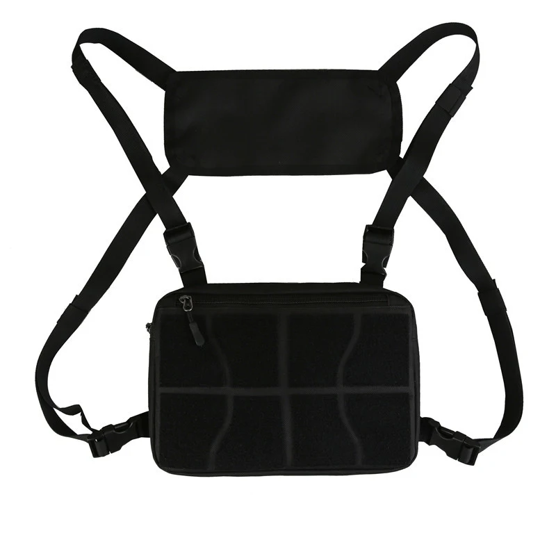 Bolsa tática multifuncional para peito esportes ao ar livre. Leve seus equipamentos com segurança e praticidade. Ideal para esportes, aventuras e atividades ao ar livre. — foto 5