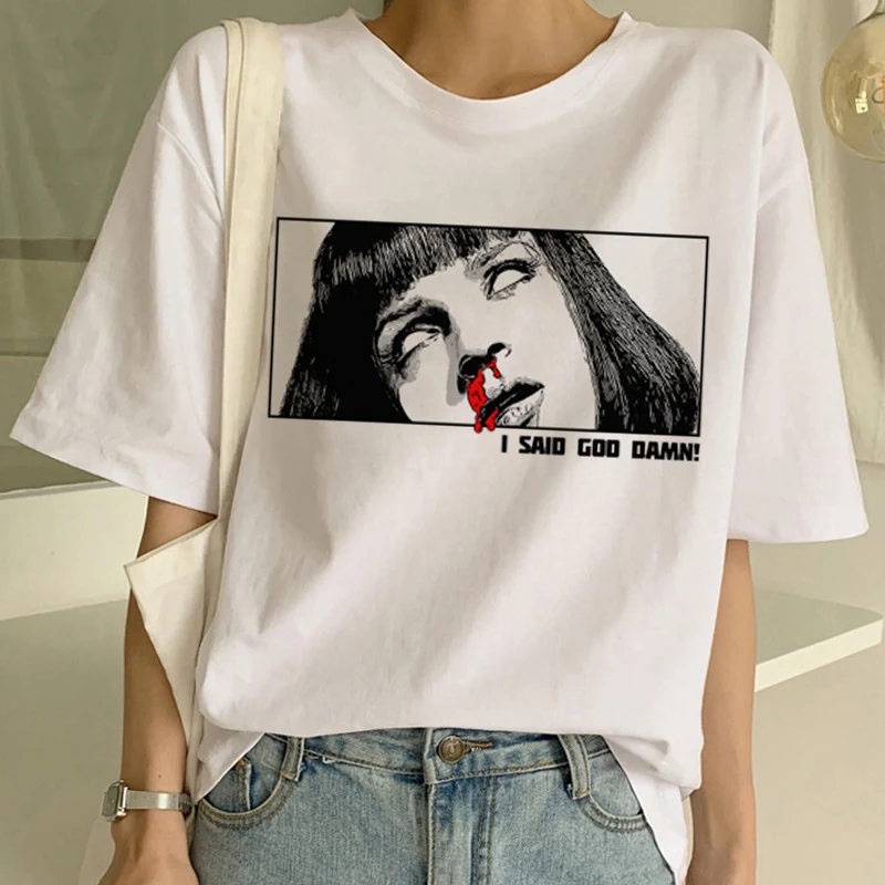 Title 5, Dames casual bedrukt T-shirt met korte mouwen