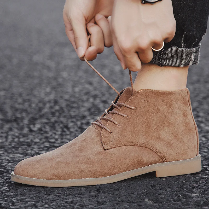 Heren Suede Pointed Martin Boots Stijlvolle Schoenen voor Mannen Comfortabele en Duurzame Laarzen Perfect voor Dagelijks Gebruik en Bijzondere Gelegenheden — foto 8