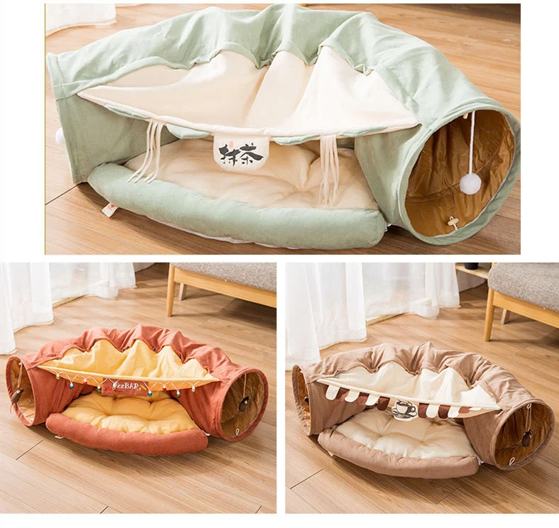 Title 2, Collapsible Cat Tunnel Durable Washable Design ...