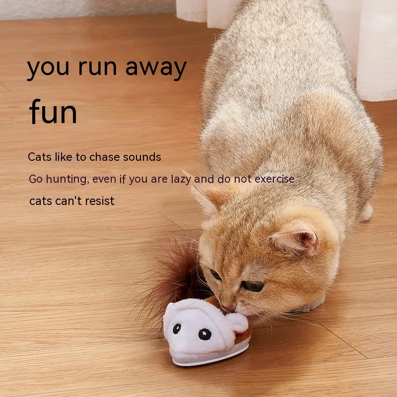New Smart Electric Pet Toy Sound Simulation Mouse Electronic Teaser Toy Provides Interactive Fun and Exercise for Cats — photo 10