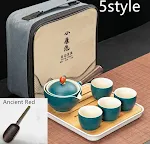 Dongni Simple 360 Degree Rotation Xiaoyao Teapot Tea Set. Enjoy easy and stylish tea making. Full rotation for a relaxin — photo 3