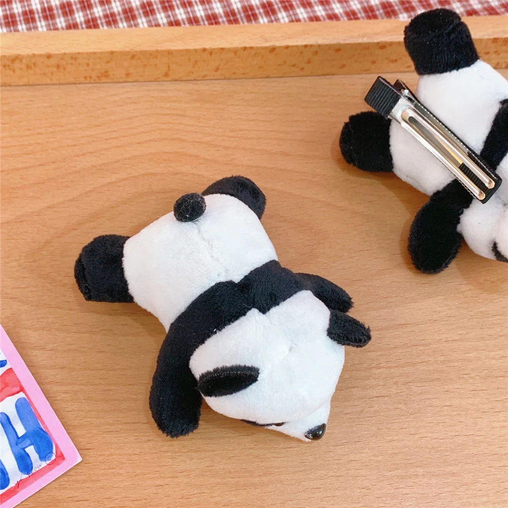 Broche Panda Ins Boneca Deitada Acessórios para Bolsas Femininos Anel de Cabelo Charmoso e Ideal para Decorar Bolsas e Cabelos — foto 5
