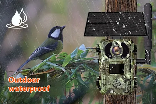 Title 2, Outdoor Solar Camera Forest Protection HD Infra...