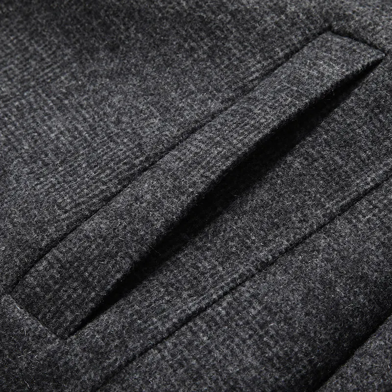 Title 2, Mens double-sided wool coat, thick, slim fit, ...