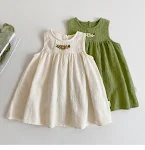Vestido bordado para meninas sem mangas Vestido princesa perfeito para festas e ocasiões especiais, confortável e elegante para sua princesa. — foto 22