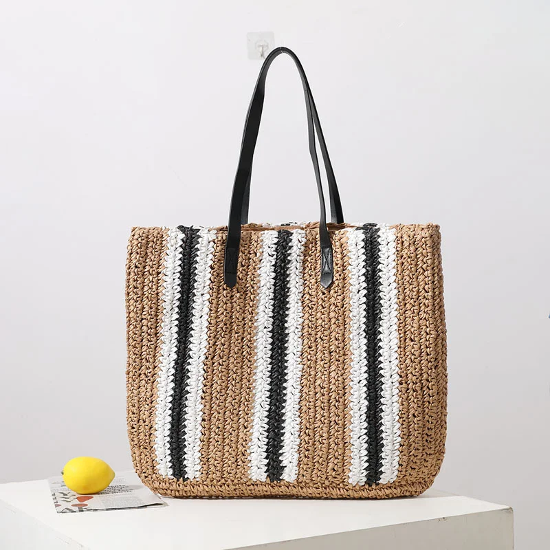 Large Capacity Single Shoulder Hand Woven Bag, a stylish and spacious everyday carryall, perfect for work, travel, or da — photo 5