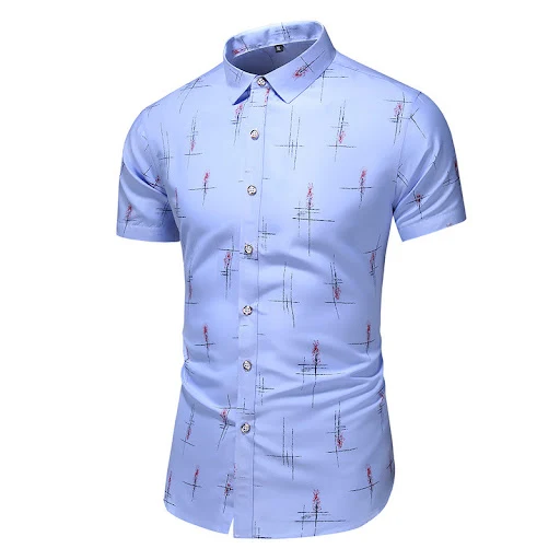 Title 4, Camicia a maniche corte stampata da uomo taglie...