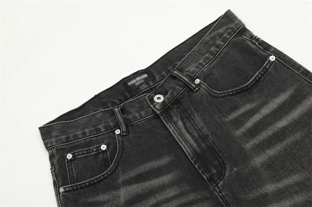 Title 13, Mens American Style Retro Loose Wide-leg Jeans...