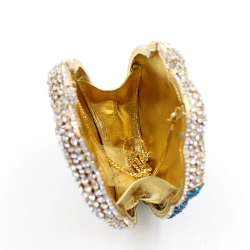 Title 2, Borsa da sera Ballerina Diamond con strass. Ele...