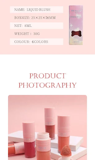Title 10, 6 Colors Liquid Blush Face Repair Rouge – Achie...