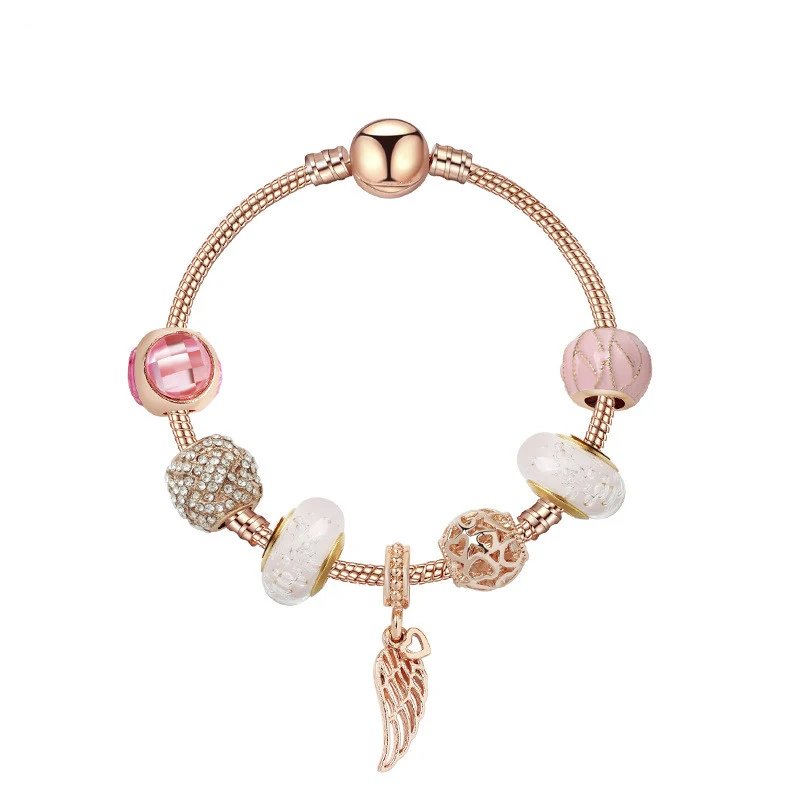 Pulseira envidraçada anjo asas de pulseira — foto 2