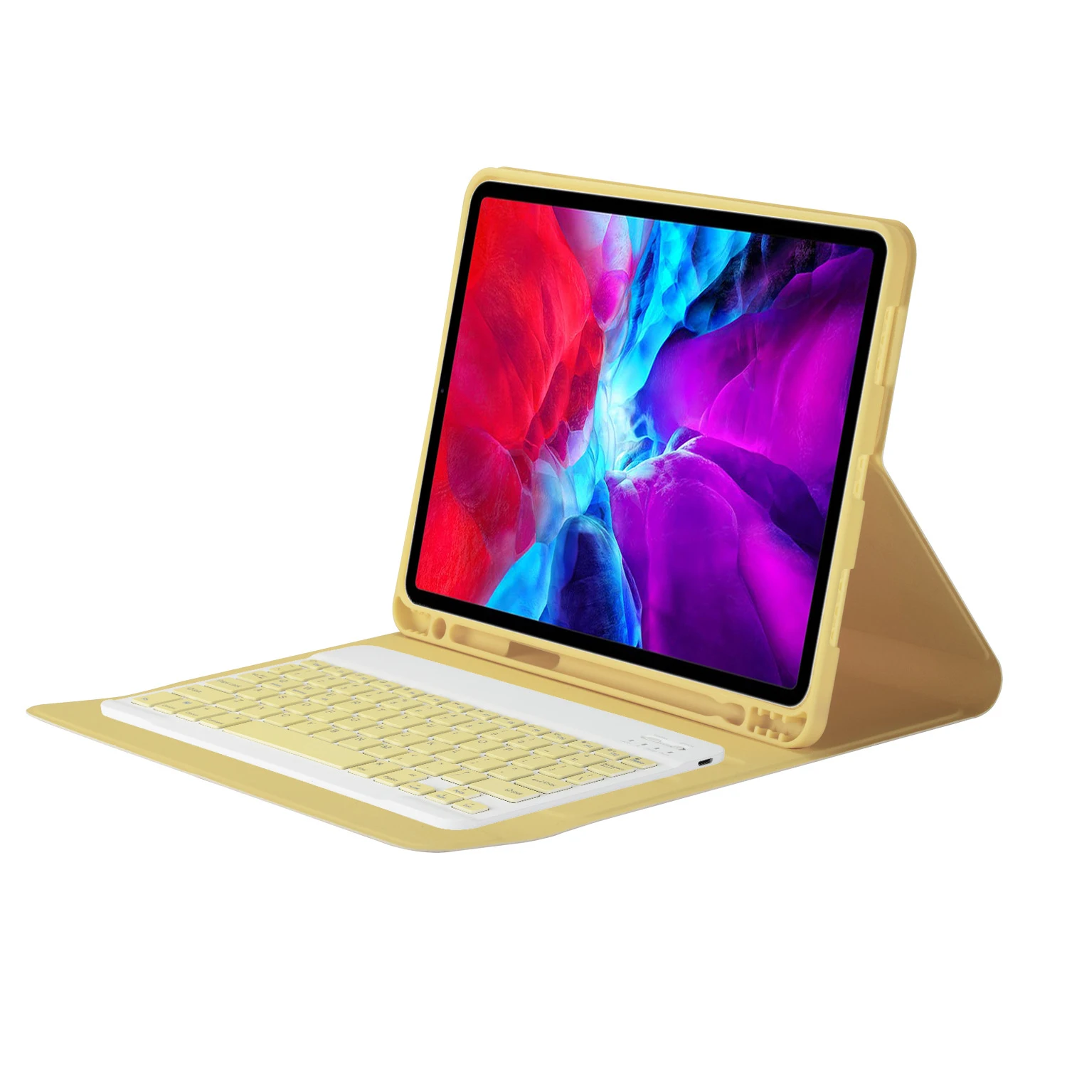 Title 1, Bluetooth Keyboard Leather Case for iPad, compa...