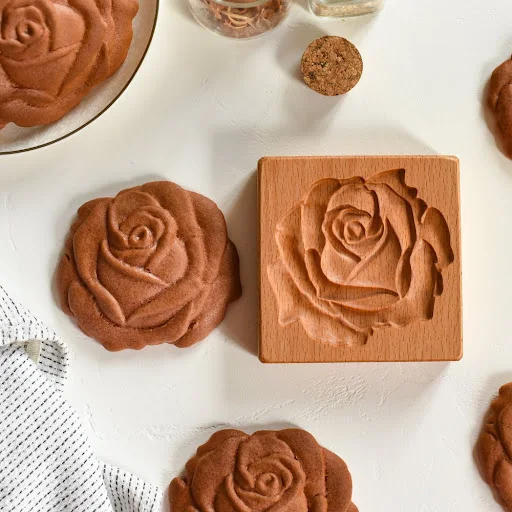 Title 1, Wooden Gingerbread Cookie Mold Bake beautiful g...