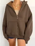 Casaco Cardigan Feminino com Capuz e Zíper — foto 8