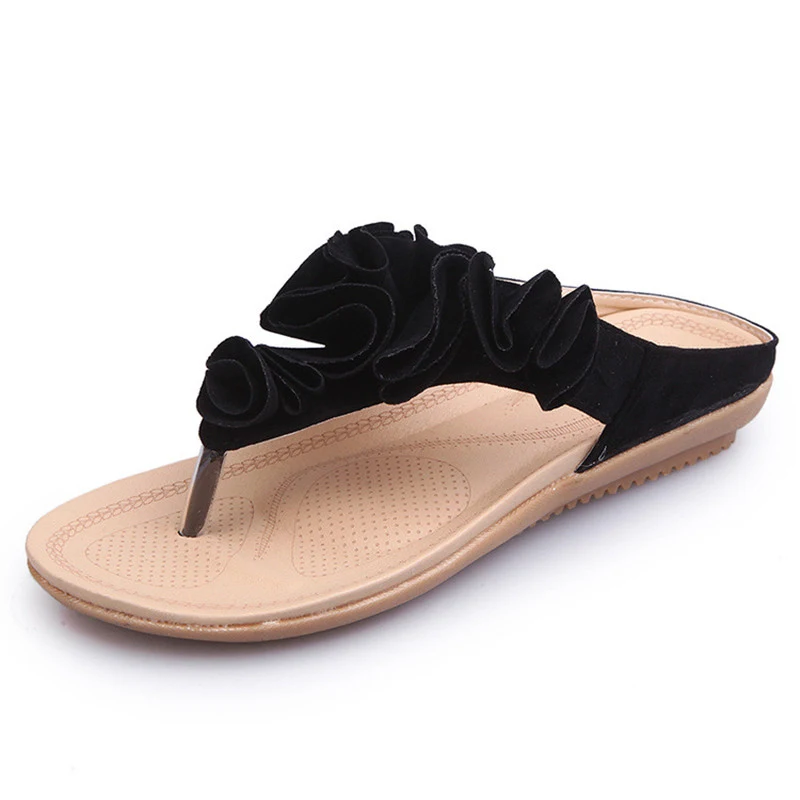 Title 4, Flower flip-flop toe sandals, perfect for beach...