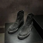 Botas Martin de Couro Masculinas Estilo Britânico, Botas Médias, Conforto e Elegância para um Visual Clássico e Sofisticado. — foto 6