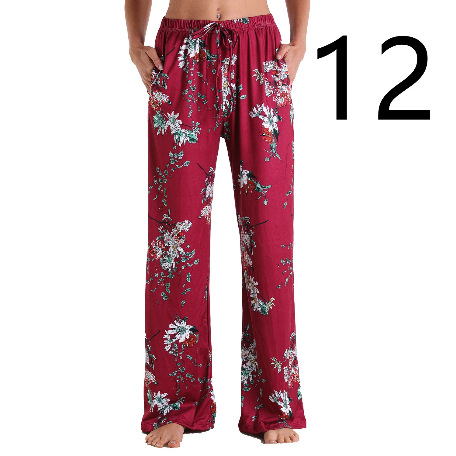 Pantaloni sportivi da donna Home Leisure Sports con elastico e tasche, comodi e adatti per il tempo libero e la casa. — foto 12