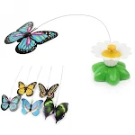 The Flower Pet Cat Toys Cat Pet Toy New Pet Toy Electric Butterfly Flying Around — photo 3