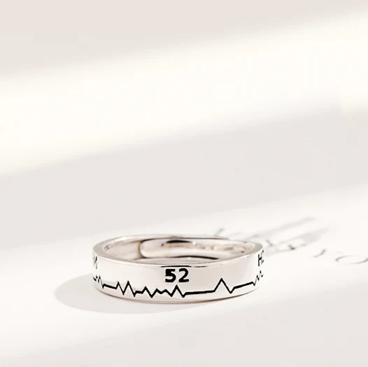 Anel de casal de prata esterlina com design de baleia, moda e romantismo para ele e ela, um presente especial e único. — foto 2