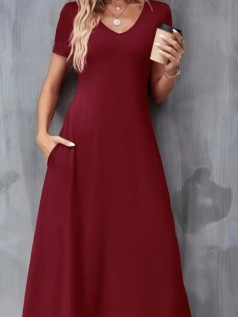 Title 4, Womens Solid Color Casual Elegant Loose Pocket...
