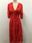 Foreign Trade V-neck Short Sleeve Chiffon Mid-length Dress, perfect for summer, offers both comfort and elegance, suitab — photo 8