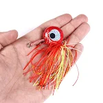 Chumbada de Pesca Colorida Cabeça Grande 80g Anzol Marinho Isca Eficaz para Capturar Peixes Grandes e Atraentes em Diversas Condições — foto 8