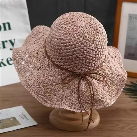 Title 3, Fashionable Handmade Crochet Straw Hat