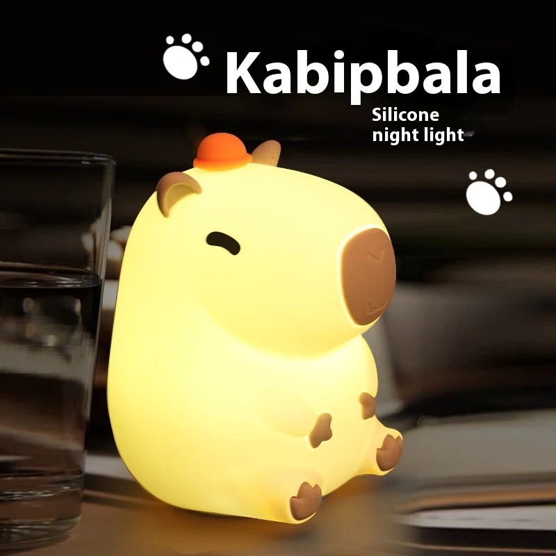 Creative Silicone Capabala Small Night Lamp, a perfect bedside light that creates a relaxing and warm atmosphere for you — photo 5