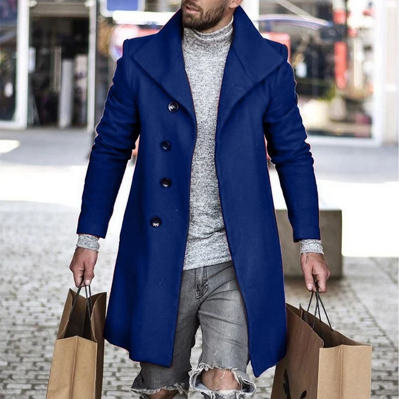 Title 4, Plaid Mens Coat New Foreign Trade Wish Coat St...