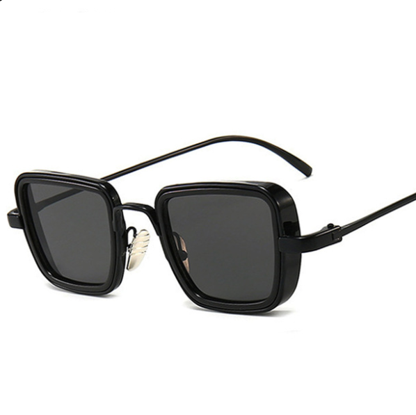 Vintage Steampunk Sunglasses Men Retro Metal Square UV Protection Classic Style Cool and Stylish Eyewear Perfect for Eve — photo 8