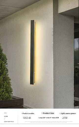 Title 4, Minimalist Strip Outdoor Waterproof Decorative ...