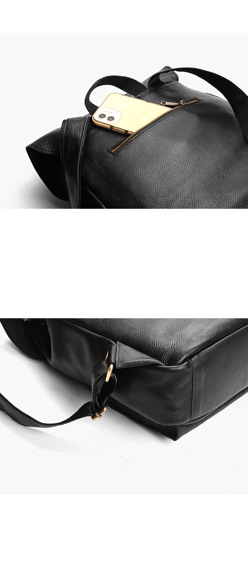 Title 1, First Layer Cowhide Large Capacity Womens Back...
