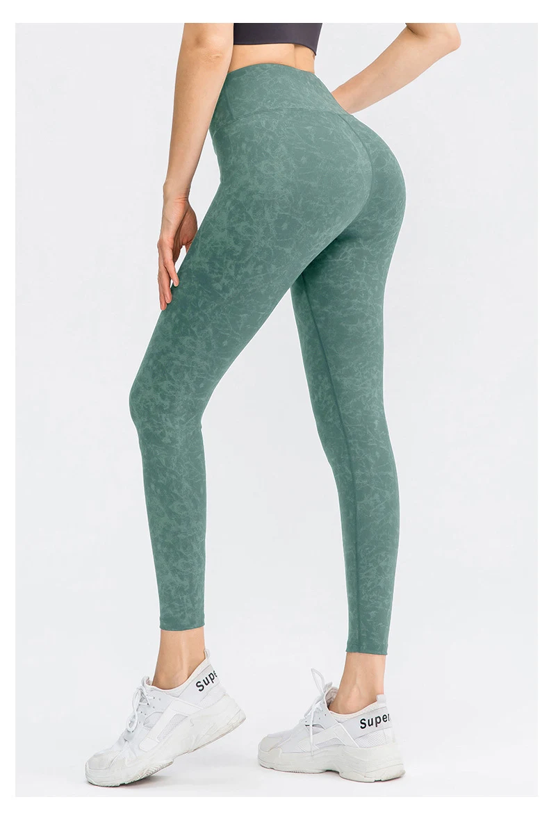Title 2, Bedruckte Yoga-Leggings für Damen mit hohem Bun...