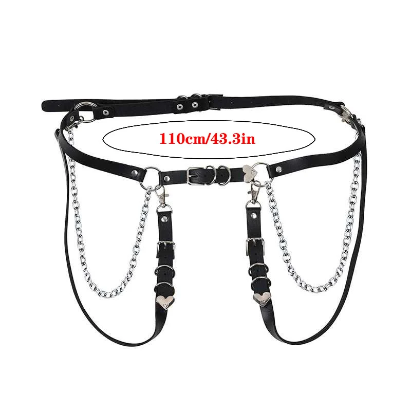 Title 5, Gothic Adjustable Girl Dress Jeans Skirt Belt