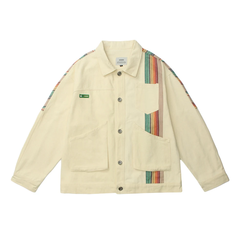 Title 19, National Style Splicing Coat for Men and Women....