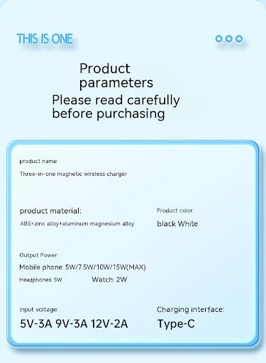 Title 2, Desktop Three In One Wireless Charger Simplify ...