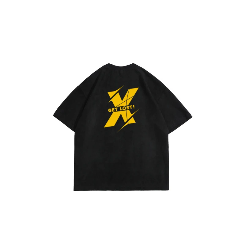 Amerikaans Retro Oversized Heren T-shirt voor een Relaxte Look. Comfortabele, ruime pasvorm. Zomerse vintage stijl. Draag comfortabel en trendy. — foto 1