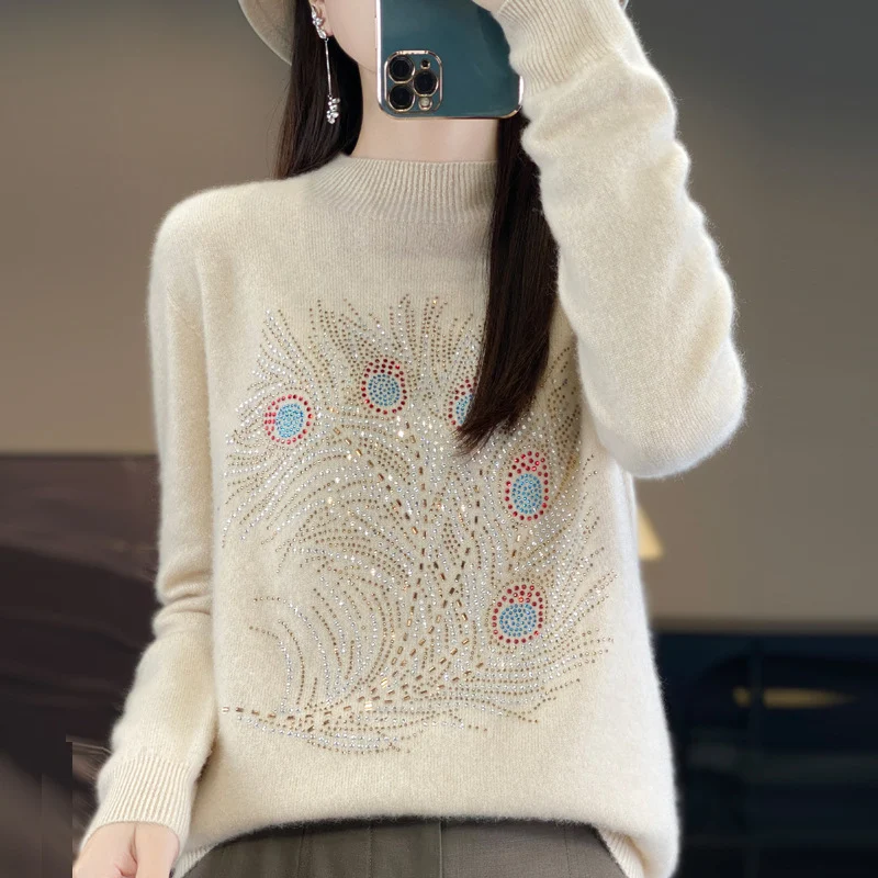 Title 2, Elegant Pullover Fashion Bottoming Shirt Women,...