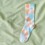 Tie-dye Street Trend High-top Tide Socks Men And Women Solid Color Cotton Socks — photo 8