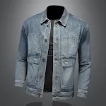 Spring European Style Fashion Elastic Denim Coat, comfortable and stylish, perfect for casual looks, versatile and moder — photo 5