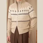 Wool Blend Ribbed Pattern Hemline Top. Provides warmth, style, and a flattering fit. Perfect for layering or wearing on — photo 4