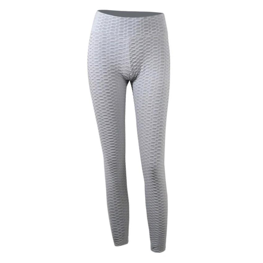 Mallas de yoga de cintura alta Jacquard para fitness, deporte y running. Leggings deportivos que ofrecen comodidad y estilo. — foto 8