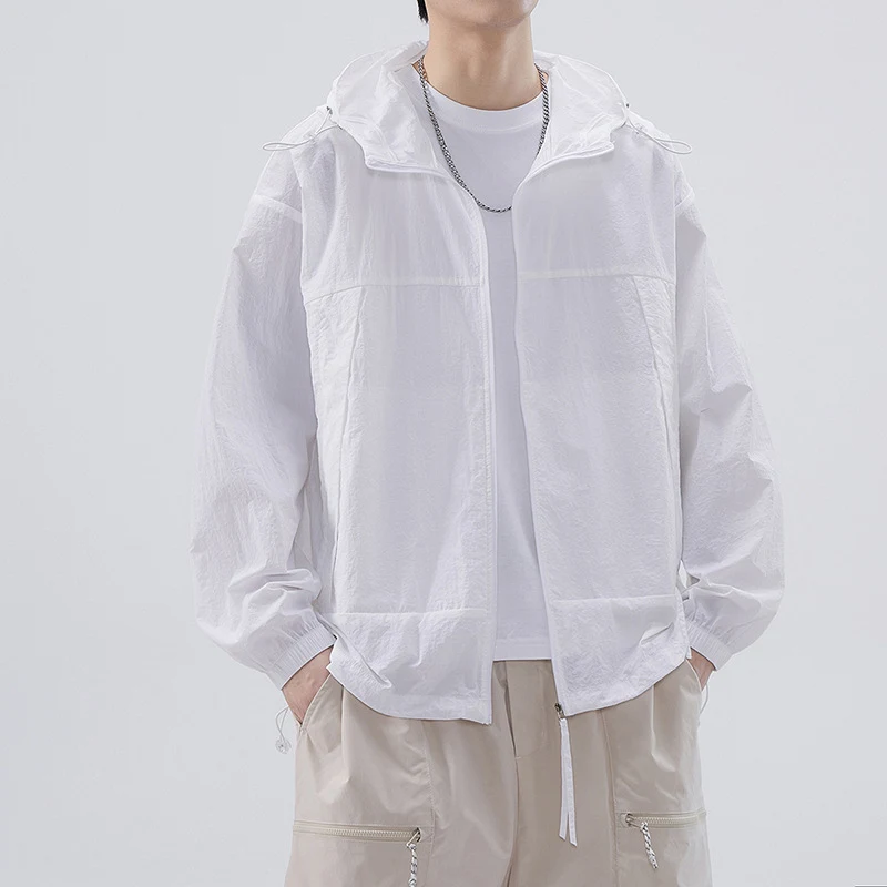Summer UPF50 Cool Coat Men's Outdoor Simplicity Solid Color Sun Protection Lightweight Breathable Perfect for Outdoor Ac — photo 1