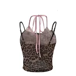 Design Sense Ladies' Faux Two-piece Lace Stitching Leopard Print Dress. Offers Elegant Style and All-Day Comfort for a C — photo 2