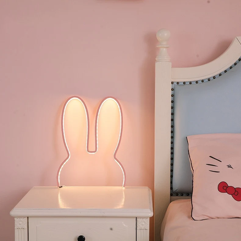 Title 2, Schattige konijn LED wandlamp nachtlampje voor ...